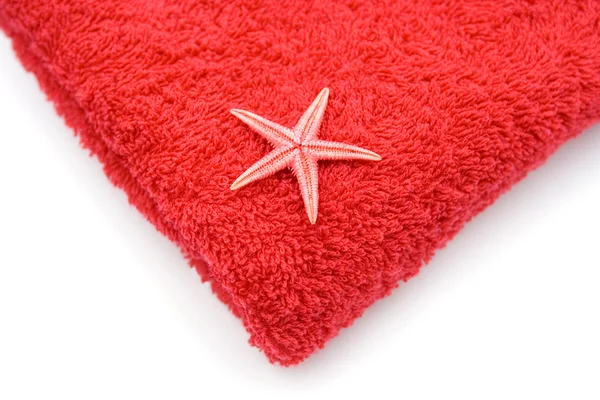 Κόκκινο πετσέτα — Φωτογραφία Αρχείου