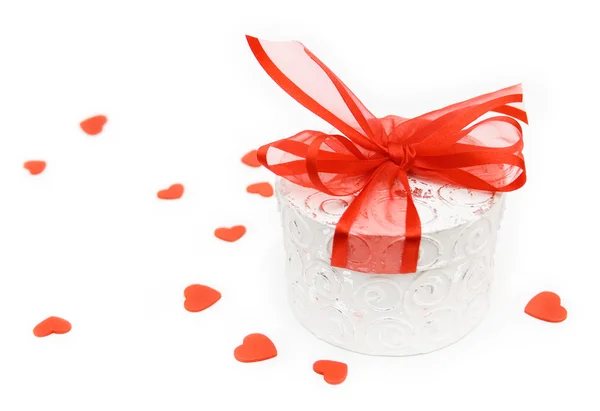 Caixa de presente Valentine — Fotografia de Stock