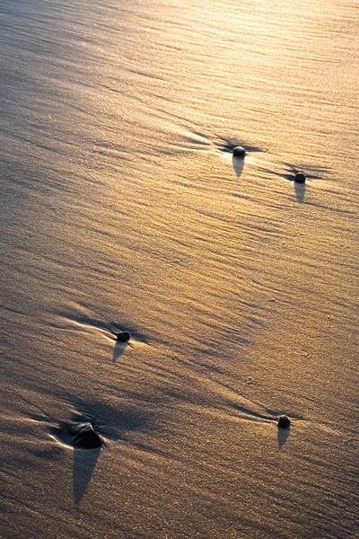 Kumsalda ıslak kum — Stok fotoğraf