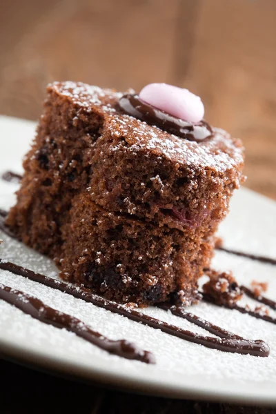 Jahodovo čokoládový dort — Stock fotografie