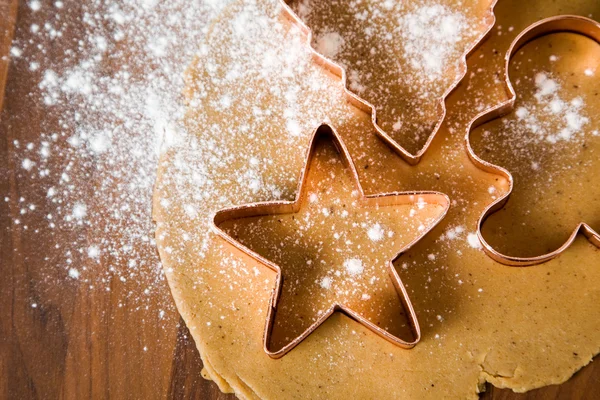 Cuisson des biscuits de Noël — Photo