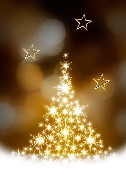 Karácsonyfa illusztráció — Stock Fotó