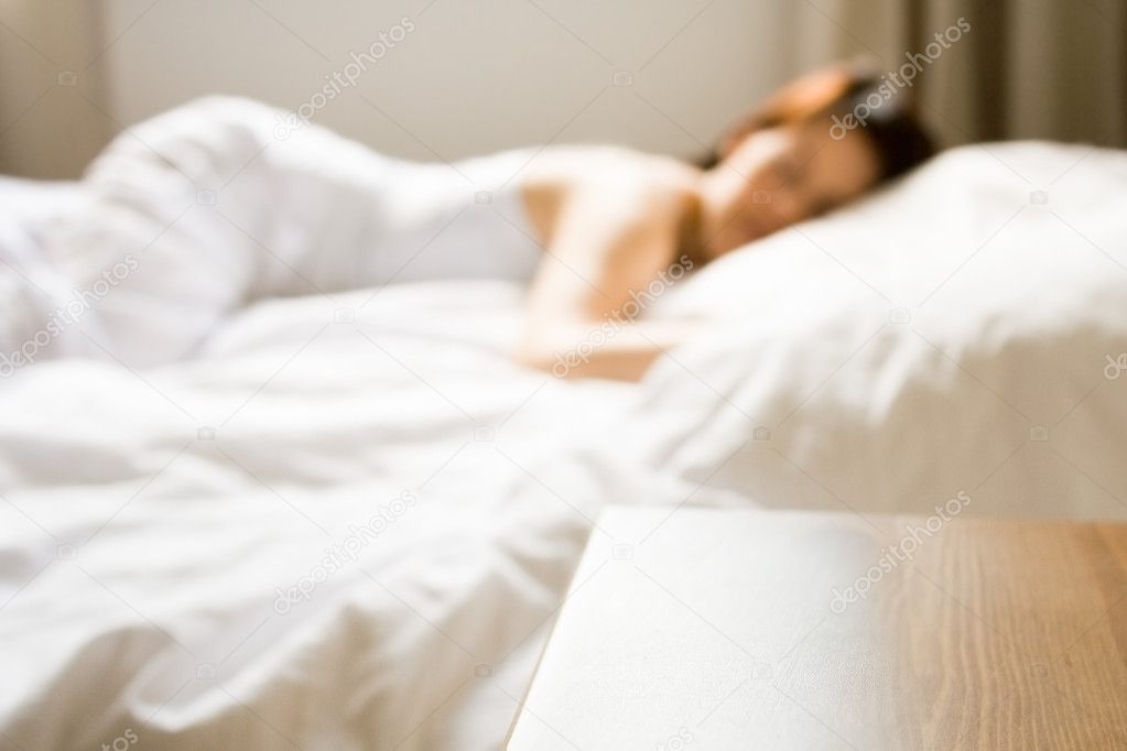 Woman taking a nap