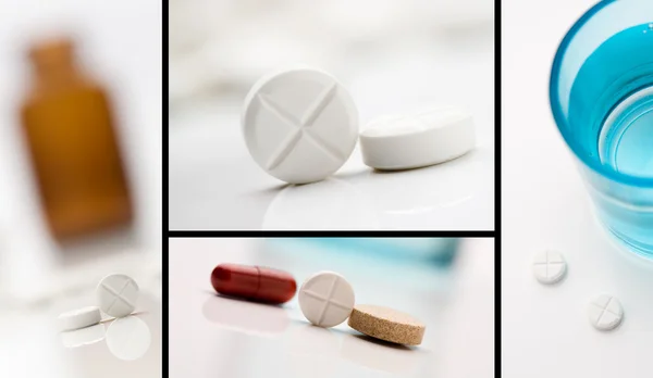 Colagem de medicamentos — Fotografia de Stock