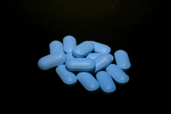 Pilules bleues Images De Stock Libres De Droits