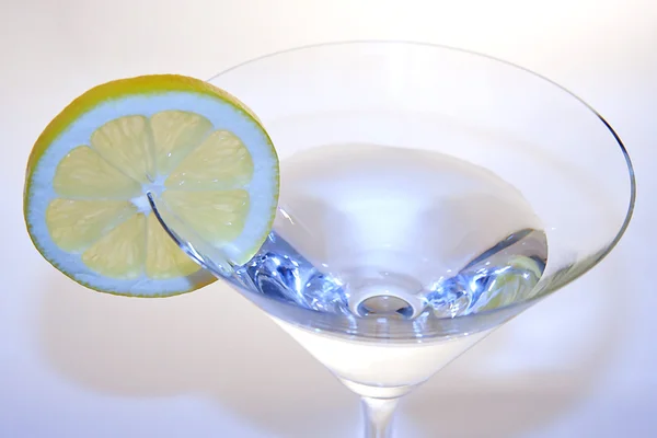 Lemon on a glass — Stock Photo, Image