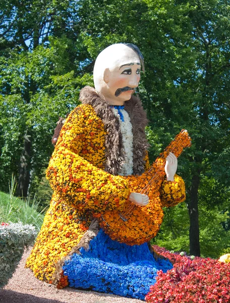 stock image Flowers shaped as Cossack, Kiev, Ukraine