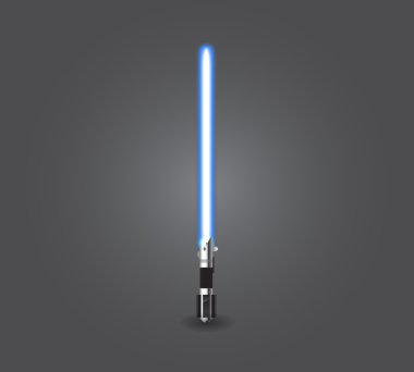 Blue light saber clipart