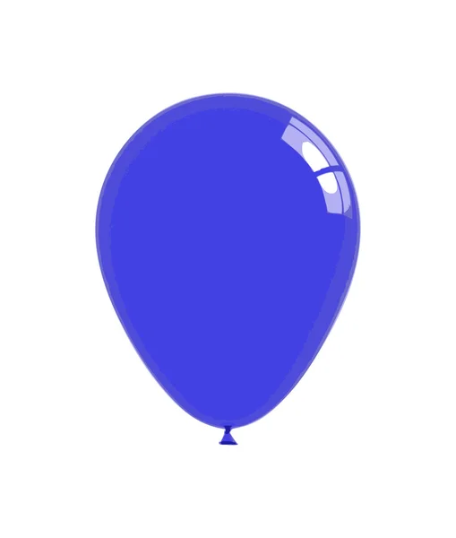 stock vector Blue balloon isolated on white