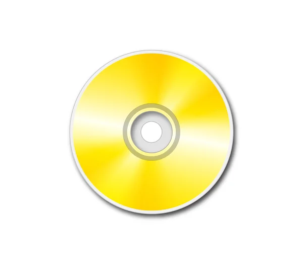 Altın cd vektör — Stok Vektör