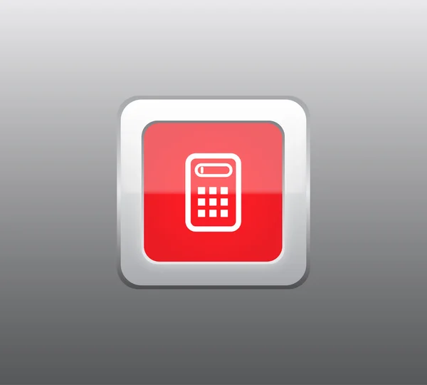 赤い金融ボタン ベクトル — ストックベクタ