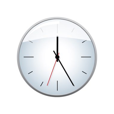 Wall clock vector clipart