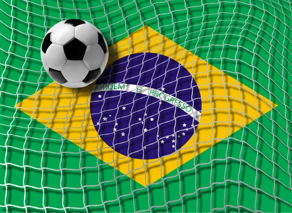 Voetbal Brazilië vector — Stockvector