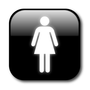 Black female sign vector clipart