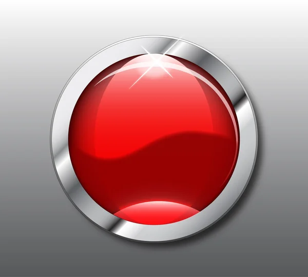 Kırmızı web düğme vektör — Stockvector