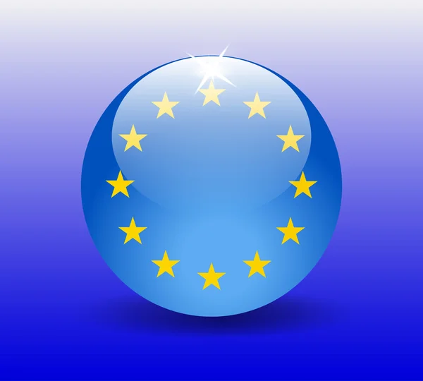 Vektor vlajka EU — Stockový vektor