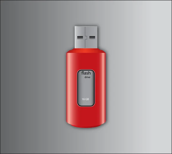 stock image Red pendrive