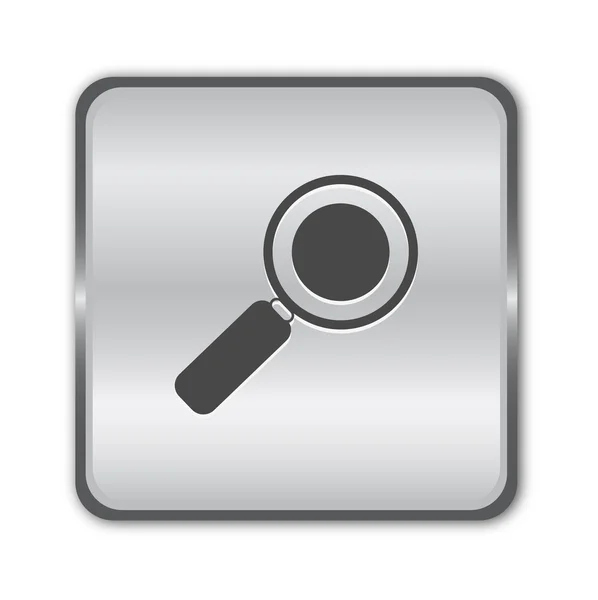 Search chrome button — Stock Photo, Image