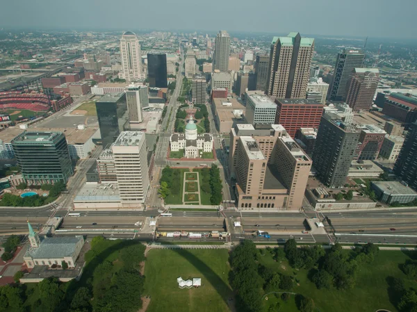 stock image Aerial View Dowmtown Saint Louis