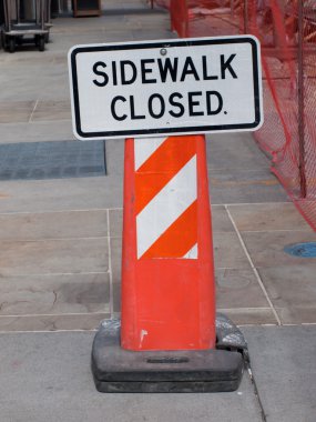 Sidewalk Closed clipart