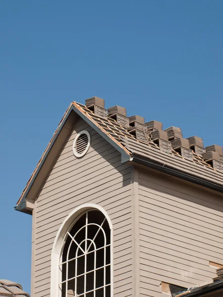 Ремонт даху — стокове фото