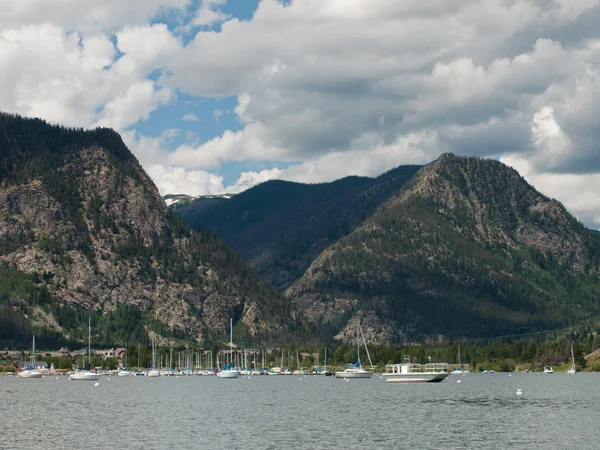 stock image Sailboats on Mountain Lake