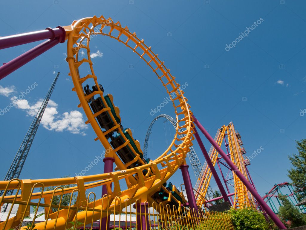 Rollercoaster Images Royalty Free Stock Rollercoaster Photos Pictures Depositphotos