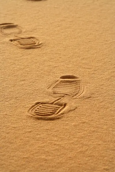 Feetprints 图库照片