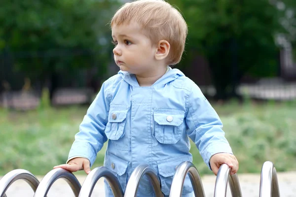 Year-old baby for a walk — Stock Photo, Image