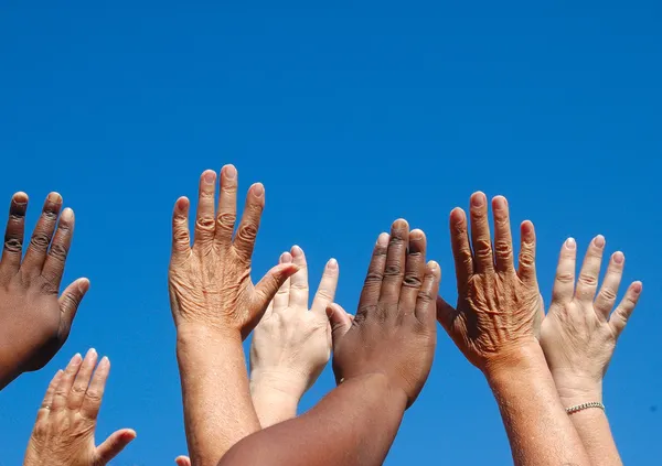 Mãos livres globais — Fotografia de Stock