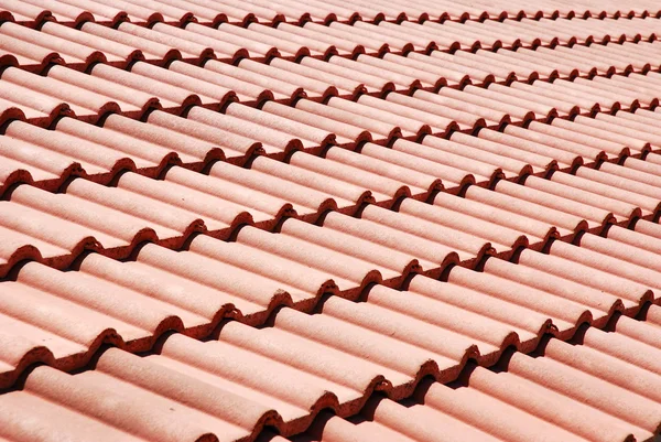 背景の赤い屋根瓦 — ストック写真
