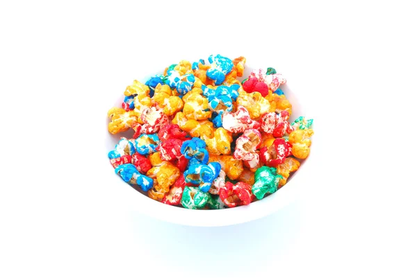 Färgglada popcorn — Stockfoto