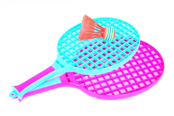 Raquetes de badminton — Fotografia de Stock