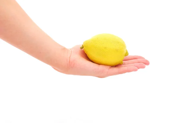 Mano con limón — Foto de Stock