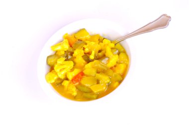 Bowl of Piccalilli clipart