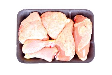 Raw chicken pieces clipart