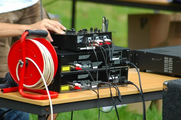 stock image Music sound check