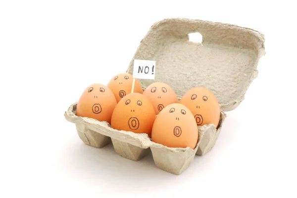 Geen eieren — Stockfoto