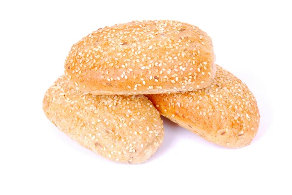 Susamlı ekmek ruloları — Stok fotoğraf