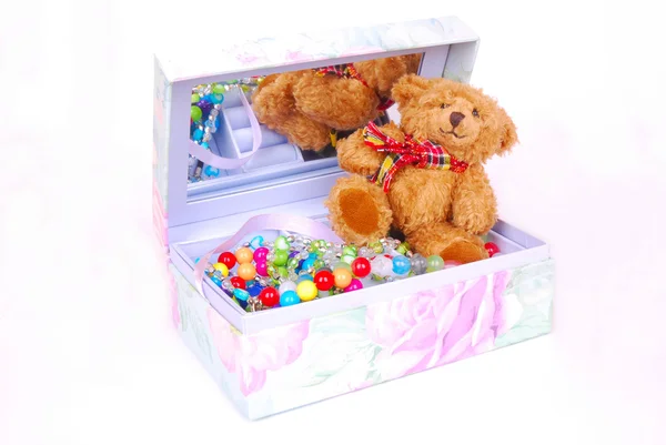 Little girl's treasure box — Stock Photo, Image