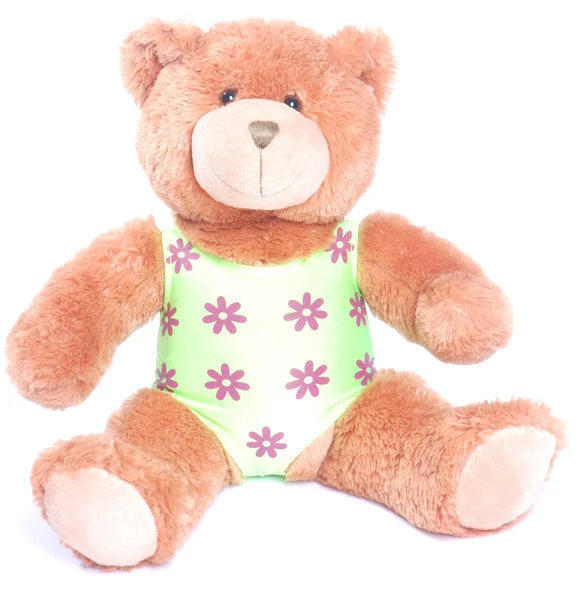 Teddy bear in swimming costume — Stock Photo, Image