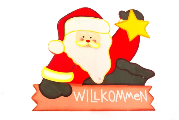 Signo alemán de Santa Claus — Foto de Stock