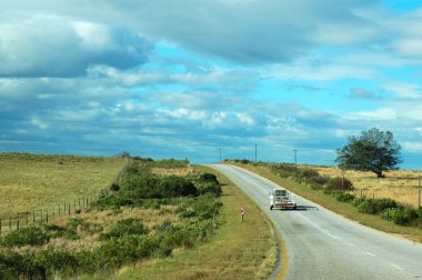 Country road South Africa clipart
