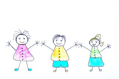 Happy kids clipart