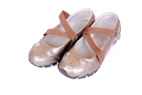 Malá dívka boty — Stock fotografie
