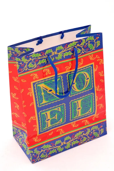 Christmas gift bag — Stock Photo, Image