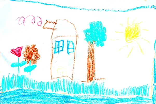 儿童绘画 — 图库照片