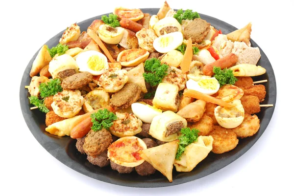 Párty talíř jídla — Stock fotografie