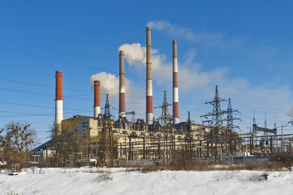 Zmievskaya thermal power plant — Stock Photo, Image