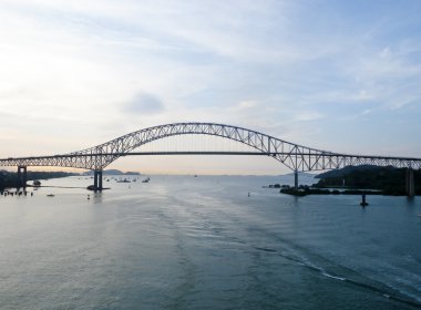 First Trans-american bridge in Panama clipart